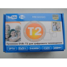 Тюнер Megago Youtube T2 + пульт + кабель + блок питания